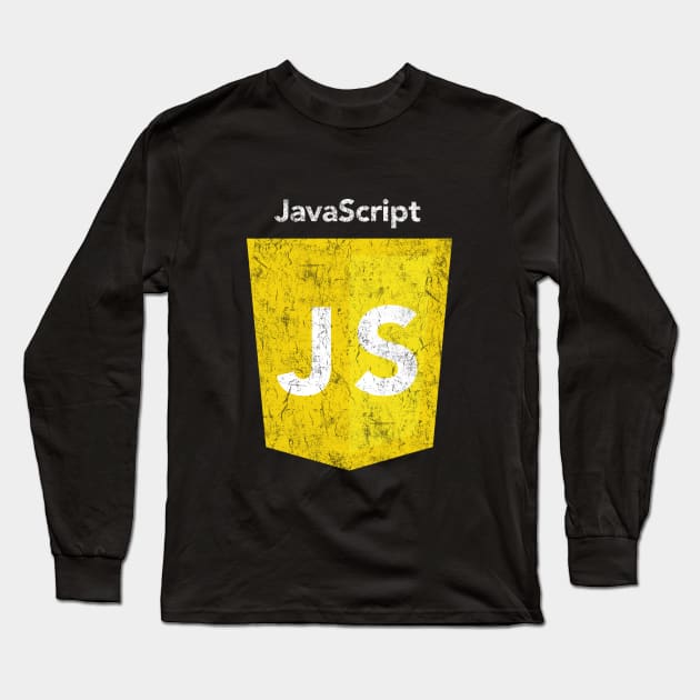 Vintage JavaScript Logo Long Sleeve T-Shirt by vladocar